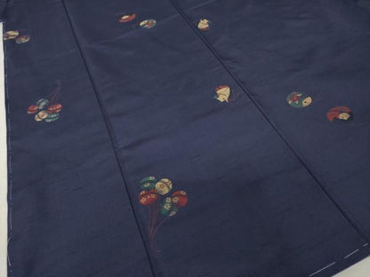 平和屋着物●京の名門・菱屋六右ェ門　紬　鈴　正絹　逸品　未使用　AABI5303ck