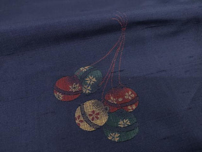 平和屋着物●京の名門・菱屋六右ェ門　紬　鈴　正絹　逸品　未使用　AABI5303ck
