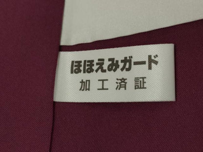 平和屋着物●本場大島紬　カタス9マルキ　地空き　舞花文　正絹　逸品　未使用　AABI5311ck