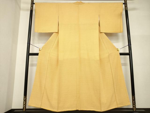 平和屋着物●江戸小紋　花菱文　正絹　逸品　AABI5314ck