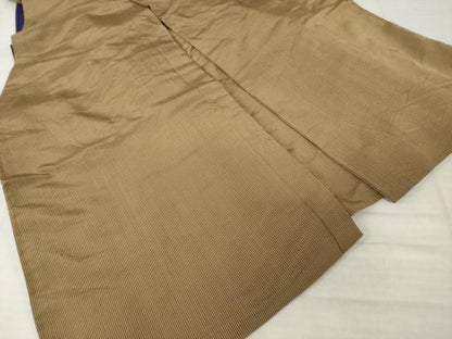 平和屋着物●男性　馬乗り袴　縞　正絹　逸品　AABI5318ck