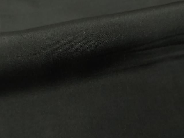 平和屋着物●男性　黒紋付　正絹　逸品　AABI5319ck