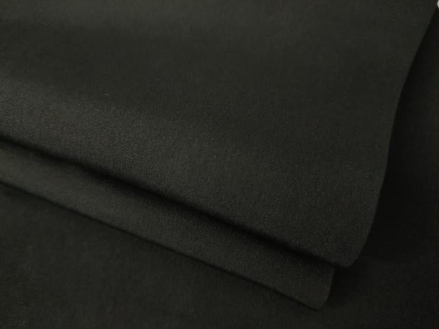 平和屋着物●男性　黒紋付　正絹　逸品　AABI5319ck