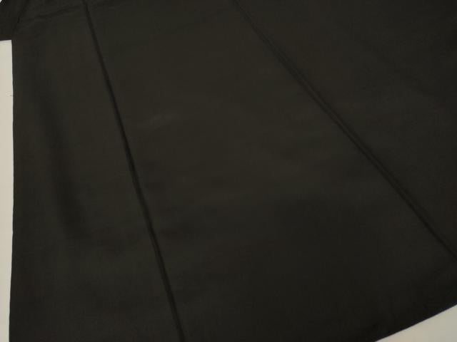平和屋着物●男性　黒紋付　正絹　逸品　AABI5320ck