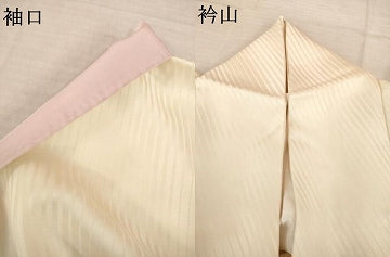平和屋着物●訪問着　刺繍　笹竹草花文　銀彩　正絹　逸品　AABI5321ck