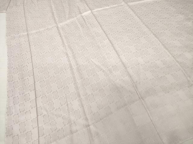 平和屋着物●長襦袢　無双仕立て　市松地紋　胡桃染色　正絹　逸品　AABI5327ck