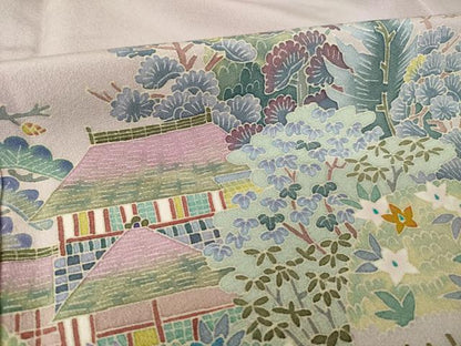 平和屋着物●本加賀友禅作家　北市秀樹　色留袖　偕楽園　正絹　逸品　AABI5330ck