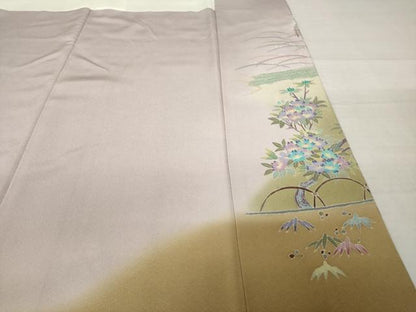平和屋着物●本加賀友禅作家　北市秀樹　色留袖　偕楽園　正絹　逸品　AABI5330ck