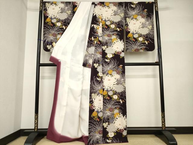 平和屋着物●上質な小紋　乱菊　金彩　正絹　逸品　AABI5331ck