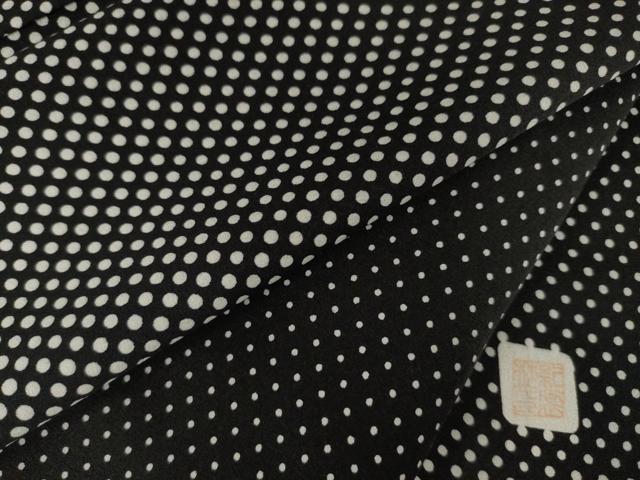 平和屋着物●訪問着　水玉文　黒地　ますいわ屋扱い　正絹　逸品　AABI5335ck