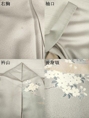 平和屋着物●訪問着　地紙吉祥花文　金彩　正絹　逸品　AABI5337ck