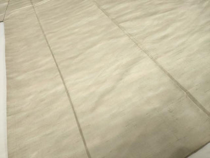 平和屋着物●石川県指定無形文化財　牛首紬　白山工房　手織り　霞文　正絹　逸品　AABI5342ck