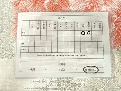 平和屋着物◎六通柄袋帯 唐織 飾花文 金銀糸 正絹 逸品 AABI5361yx