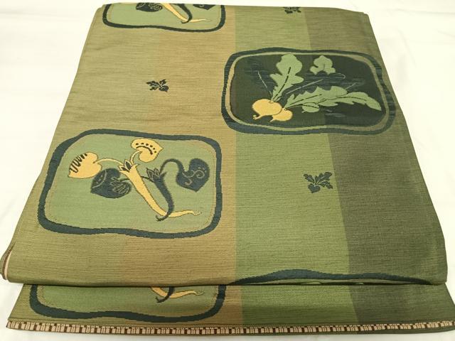 平和屋着物◎六通柄袋帯　成り物　正絹　逸品　AABI5375yx