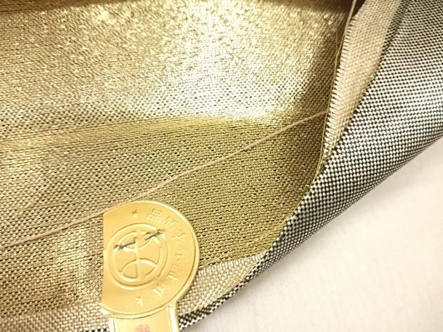平和屋着物◎西陣　佐賀錦　六通柄袋帯　花舞季　金銀糸　正絹　逸品　AABI5443yx