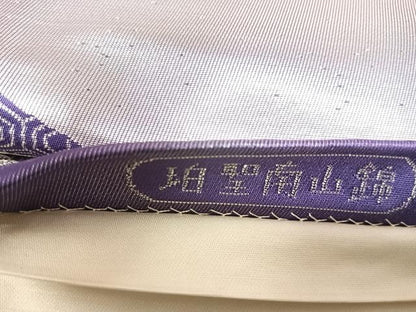 平和屋着物◎六通柄袋帯　唐織　珀聖南山錦　銀糸　正絹　逸品　AABI5485yx