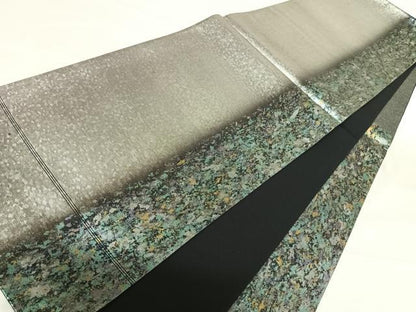 平和屋着物◎六通太鼓柄袋帯 鴛鴦花文 金銀糸 引箔 正絹 逸品 AABI5566yx