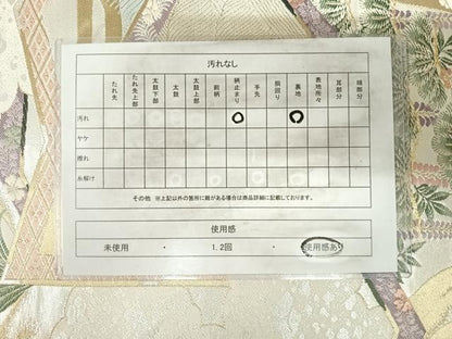 平和屋着物◎六通柄袋帯 唐織 日本屛風絵 山水四季花鳥図 伝雪舟 金銀糸 正絹 逸品 AABI5676yx