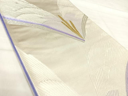 平和屋着物◎西陣　六通柄袋帯　唐織　松　金銀糸　証紙付き　正絹　逸品　AABI5690yx