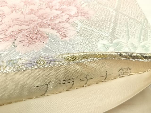 平和屋着物◎六通柄袋帯　唐織　古都翔翔文　プラチナ箔　正絹　逸品　AABI5695yx