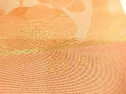 平和屋着物◎西陣　六通柄　本袋帯　珠水　金糸　正絹　逸品　AABI5706yx