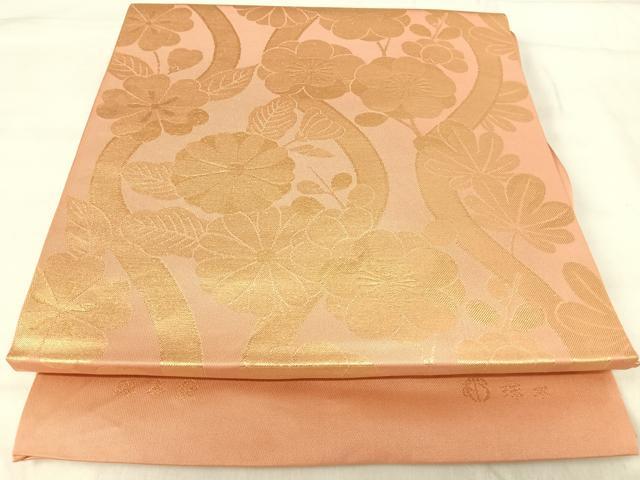 平和屋着物◎西陣　六通柄　本袋帯　珠水　金糸　正絹　逸品　AABI5706yx