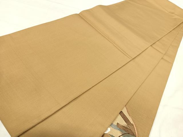 平和屋着物◎太鼓柄袋帯　すくい織　草花文　金糸　正絹　逸品　AABI5736yx