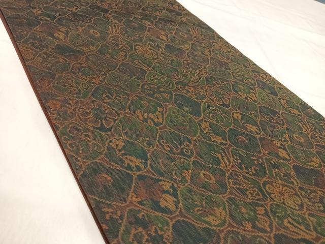 平和屋着物◎六通柄袋帯　花尽くし　正絹　逸品　AABI5753yx