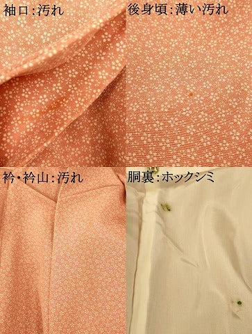 平和屋着物■上質な小紋　舞花文　正絹　逸品　AABI5802fw
