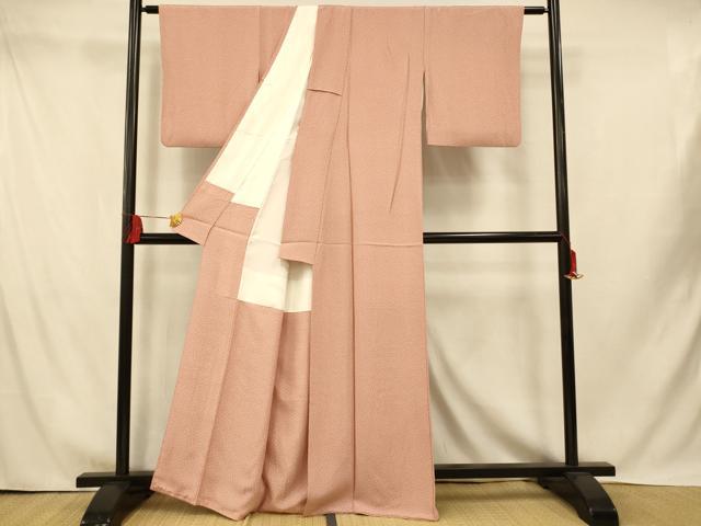 平和屋着物■上質な小紋　舞花文　正絹　逸品　AABI5802fw