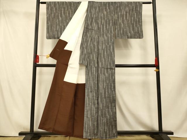 平和屋着物■上質な紬　霞文　正絹　逸品　未使用　AABI5811fw