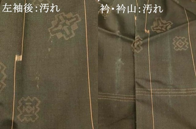 平和屋着物■上質な紬　舞花間道　正絹　逸品　AABI5814fw