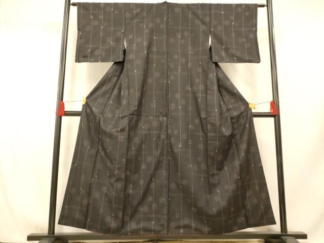 平和屋着物■上質な紬　舞花間道　正絹　逸品　AABI5814fw