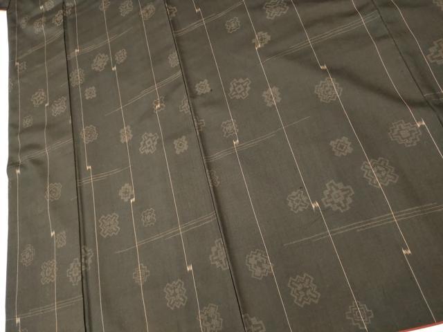 平和屋着物■上質な紬　舞花間道　正絹　逸品　AABI5814fw