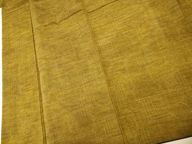 平和屋着物■上質な紬　幾何学文様　暈し染め　正絹　逸品　AABI5817fw