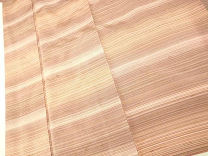 平和屋着物■上質な紬　横段文　正絹　逸品　AABI5818fw