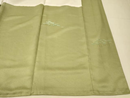 平和屋着物■色留訪問着　手描き　風景文　正絹　逸品　AABI5825fw