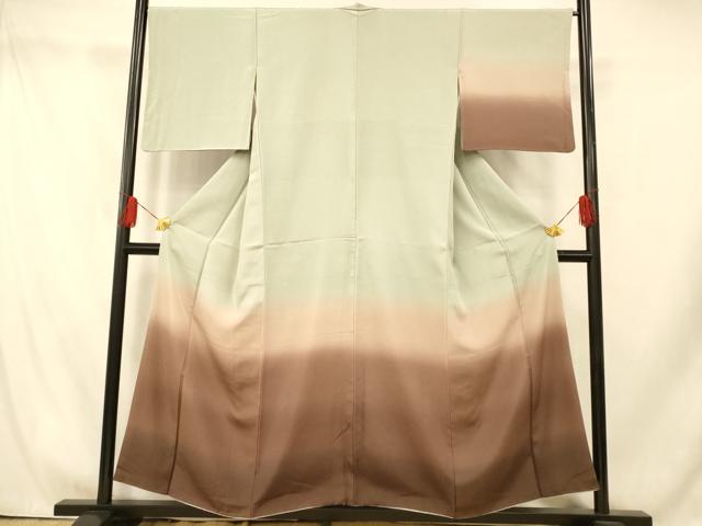 平和屋着物■訪問着　霞文　暈し染め　正絹　逸品　AABI5829fw