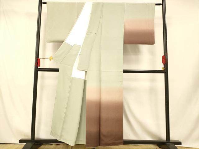 平和屋着物■訪問着　霞文　暈し染め　正絹　逸品　AABI5829fw