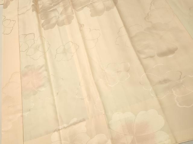 平和屋着物■振袖用長襦袢　無双仕立て　舞花地紋　暈し染め　半衿刺繍　正絹　逸品　AABI5852fw