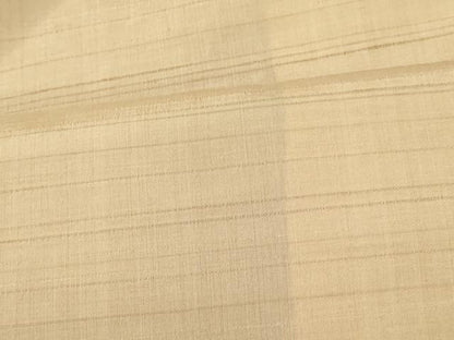 平和屋着物■上質な紬　横段霞文　亜麻色　正絹　逸品　未使用　AABI5862fw