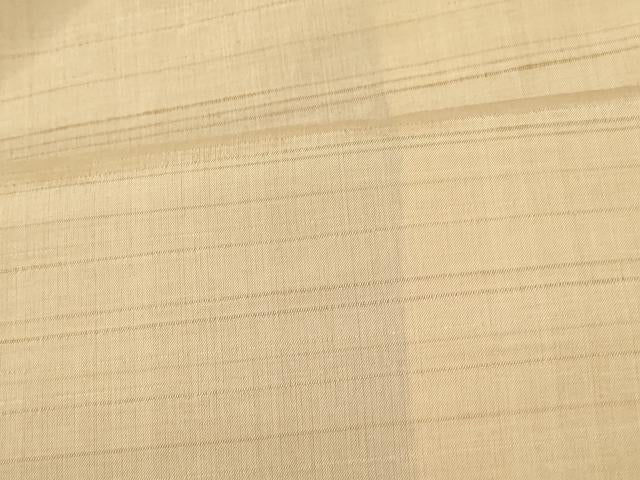 平和屋着物■上質な紬　横段霞文　亜麻色　正絹　逸品　未使用　AABI5862fw
