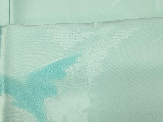 平和屋着物■上質な小紋　地紋起こし　枝葉文　正絹　逸品　AABI5875fw