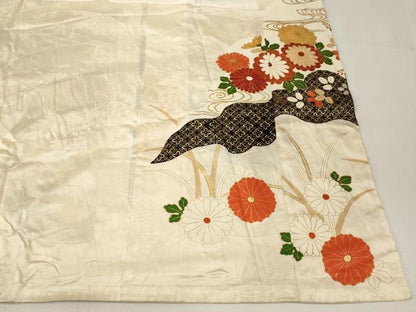 平和屋着物■豪華振袖　駒刺繍　花車道長文　金彩　正絹　逸品　AABI5892fw