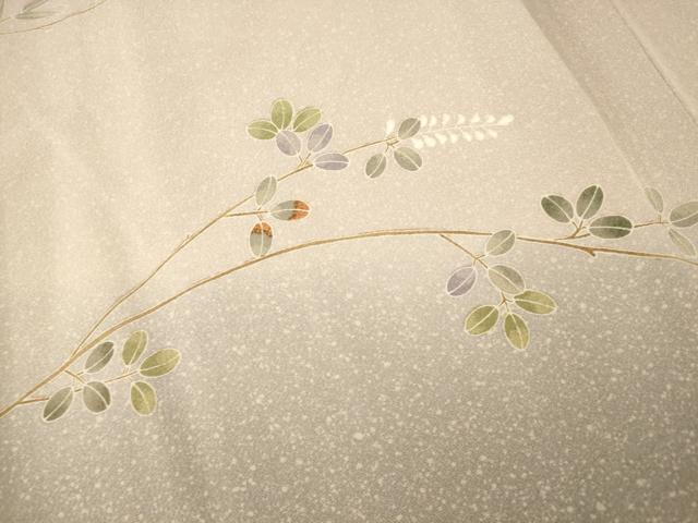 平和屋着物■訪問着　枝花文　暈し染め　正絹　逸品　AABI5897fw