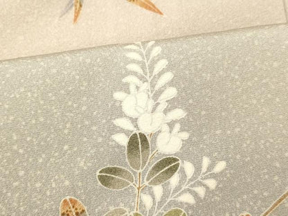 平和屋着物■訪問着　枝花文　暈し染め　正絹　逸品　AABI5897fw