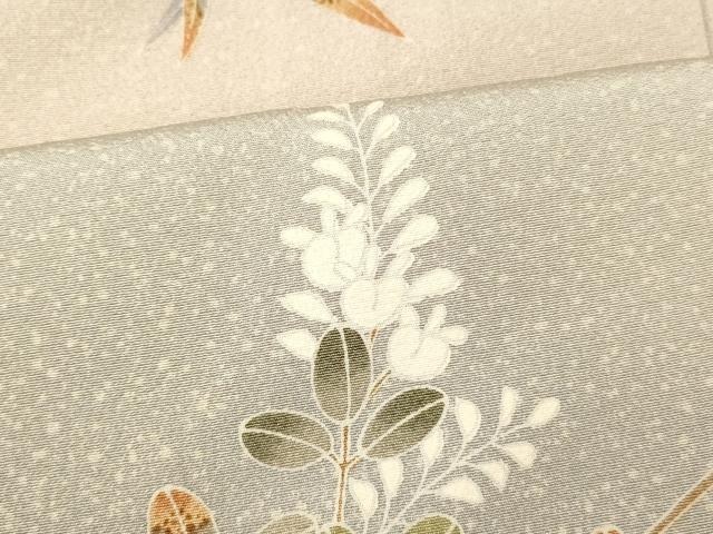 平和屋着物■訪問着　枝花文　暈し染め　正絹　逸品　AABI5897fw
