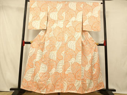平和屋着物■上質な小紋　枝花文　正絹　逸品　未使用　AABI5901fw