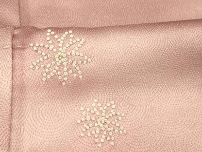 平和屋着物■訪問着　中国三大刺繍　相良刺繍　霞舞花文　暈し染め　正絹　逸品　AABI5903fw