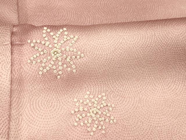 平和屋着物■訪問着　中国三大刺繍　相良刺繍　霞舞花文　暈し染め　正絹　逸品　AABI5903fw